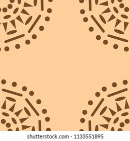 Ornamental round floral pattern. Abstract element or background for design. Vector illustration.
