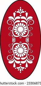 Ornamental round floral pattern - Vector illustration