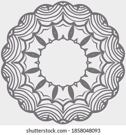 Ornamental round floral patterns. Rosette ornaments. Vector illustration for design