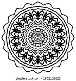 Ornamental round floral patterns. Vector illustration for design