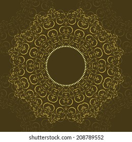 Ornamental round illustration 