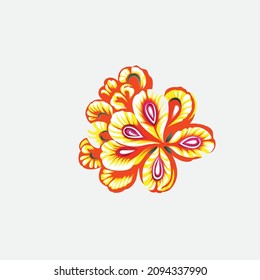 ornamental round Indian motif pattern