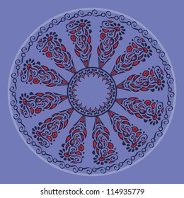 Ornamental round lace