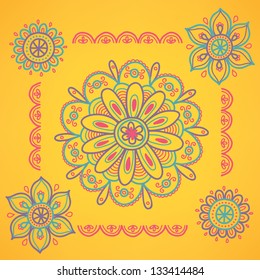 Ornamental round lace