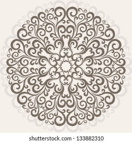 Ornamental round lace