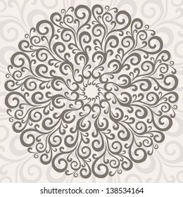 Ornamental round lace