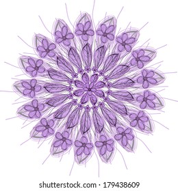 Ornamental round lace