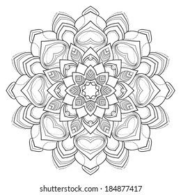 Ornamental round lace