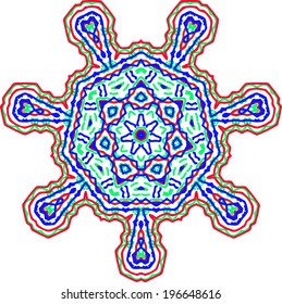 Ornamental round lace