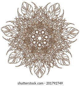 Ornamental round lace