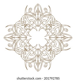 Ornamental round lace