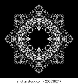 Ornamental round lace