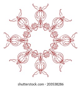 Ornamental round lace