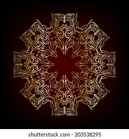 Ornamental round lace