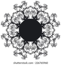 Ornamental round lace