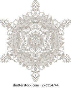 Ornamental round lace