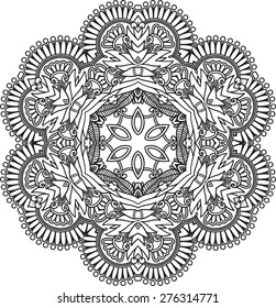 Ornamental round lace