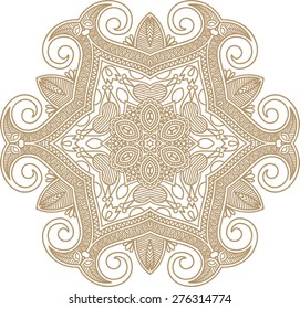 Ornamental round lace