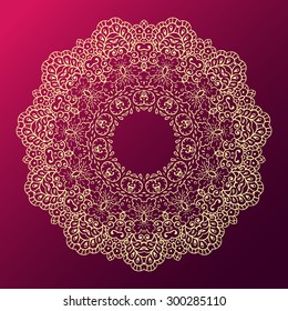 Ornamental round lace