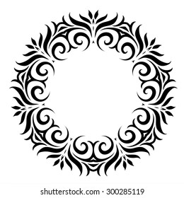 Ornamental round lace