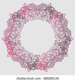 Ornamental round lace