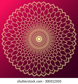 Ornamental round lace