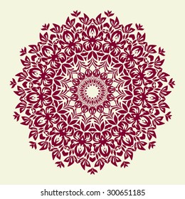 Ornamental round lace