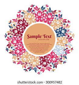 Ornamental round lace