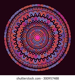 Ornamental round lace