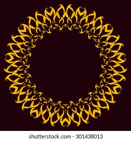 Ornamental round lace