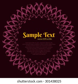 Ornamental round lace