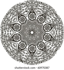 Ornamental round lace