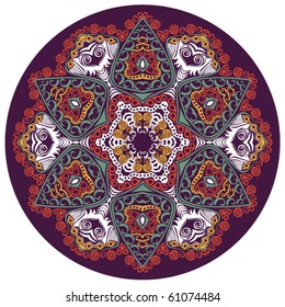 Ornamental round lace