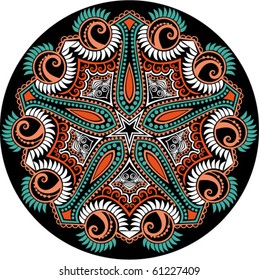 Ornamental round lace