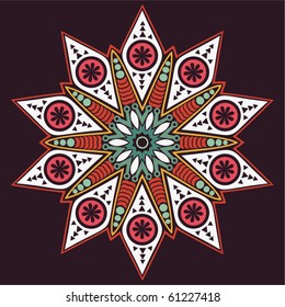 Ornamental round lace