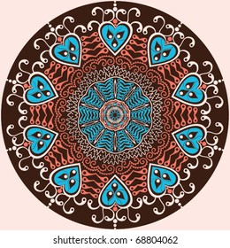 ornamental round lace,