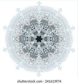 Ornamental round lace background. Ethnic pattern. Mandala. Invitation card.