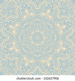 Ornamental round lace background_2