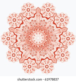 Ornamental round lace, decoration