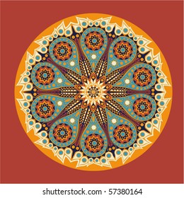 ornamental round lace flower