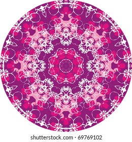 Ornamental round lace flower