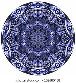 ornamental round lace pattern