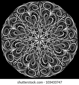 ornamental round lace pattern