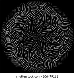 ornamental round lace pattern