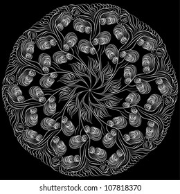 ornamental round lace pattern