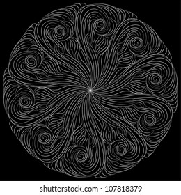 ornamental round lace pattern