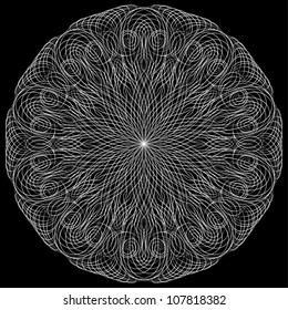 ornamental round lace pattern