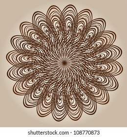 ornamental round lace pattern