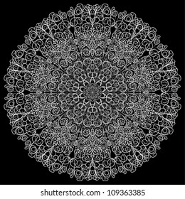 ornamental round lace pattern