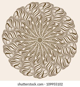 ornamental round lace pattern